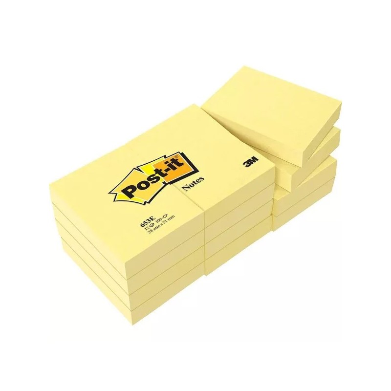 Post-it&reg; Giallo Canarino: Note autoadesive per messaggi, promemoria 