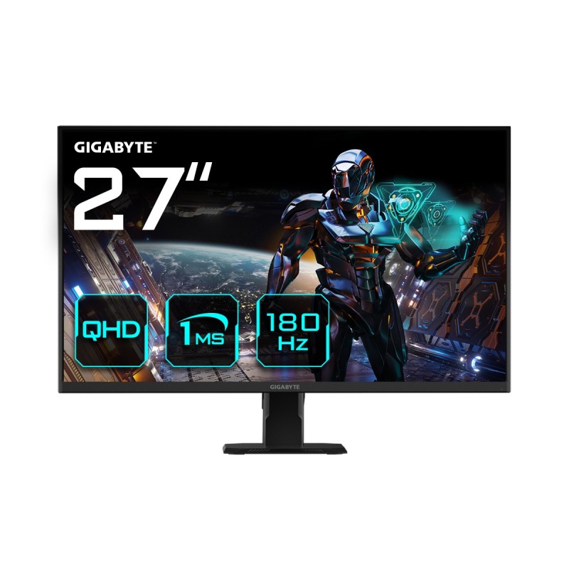 GIGABYTE Monitor da gaming GS27QA 27&quot; QHD - 2560 x 1440 (QHD), 180Hz,