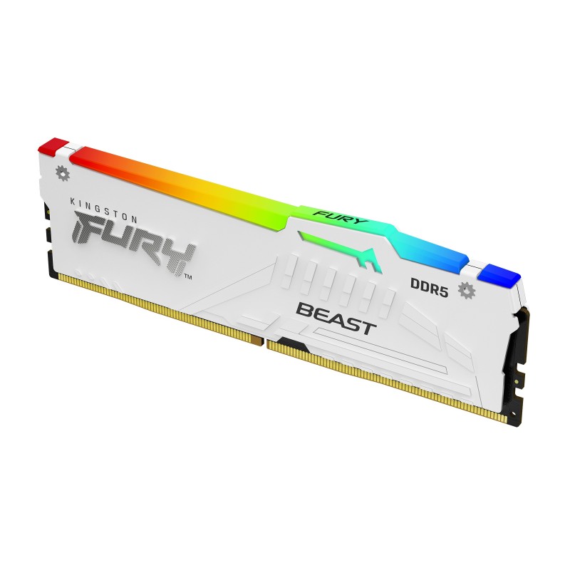 Kingston Technology FURY Beast 16GB 6000MT/s DDR5 CL36 DIMM White RGB