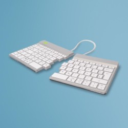 R-Go Tools Split RGOSBDEWLWH tastiera Bluetooth QWERTZ Tedesco Bianco