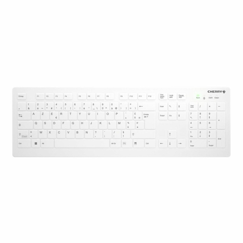 CHERRY AK-C8112 tastiera RF Wireless AZERTY Francese Bianco