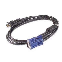 APC KVM USB Cable - 25 ft (7.6 m) cavo per tastiera, video e mouse Ne