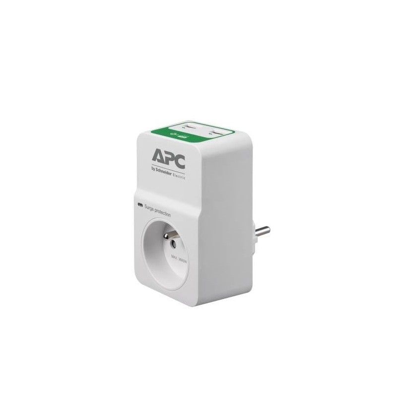 APC PM1WU2-FR protezione da sovraccarico Bianco 1 presa(e) AC 230 V