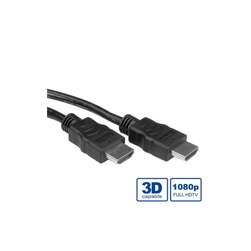 VALUE Cavo HDMI ad alta velocit&Atilde;&nbsp; Ethernet, LSOH, M/M, nero, 7,5 m