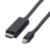 VALUE Cavo Mini DisplayPort, Mini DP - UHDTV, M/M, nero, 1m