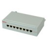 ROLINE Cat.5e Wall Mount Patch Panel, 8 Ports, STP light grey (ROLINE