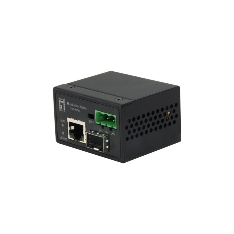 LevelOne IEC-4000 convertitore multimediale di rete 100 Mbit/s Nero