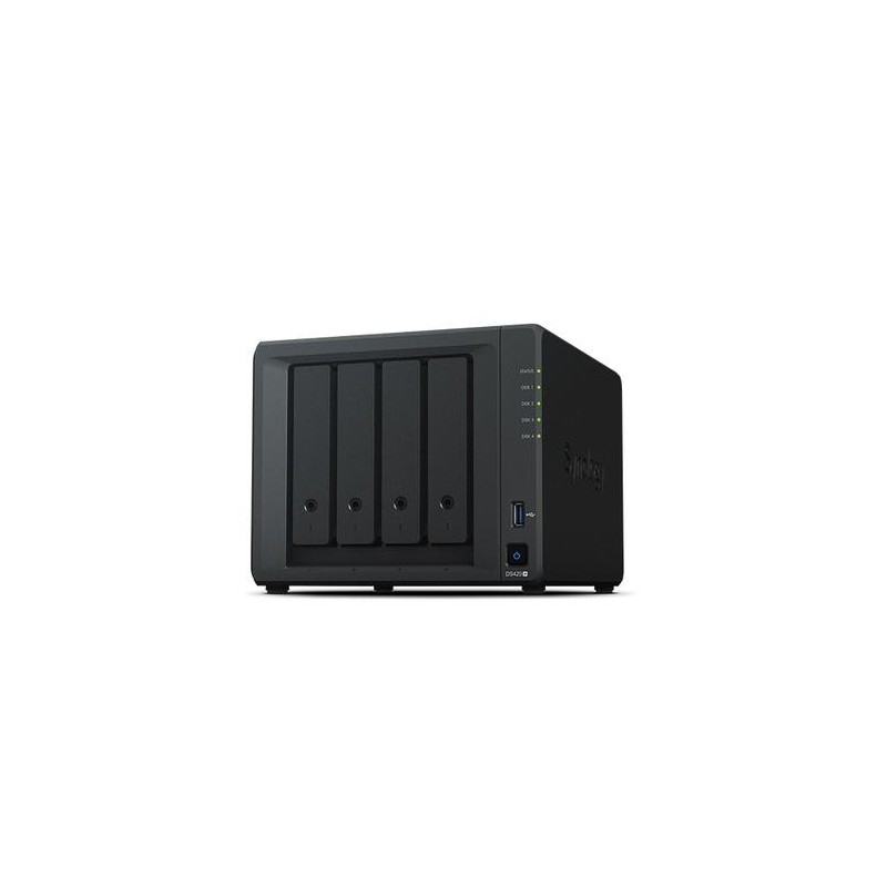 Synology NAS Tower 4Bay 2,5/3.5 SSD/HDD SATA, 2xssd NVME M.2 2280, In