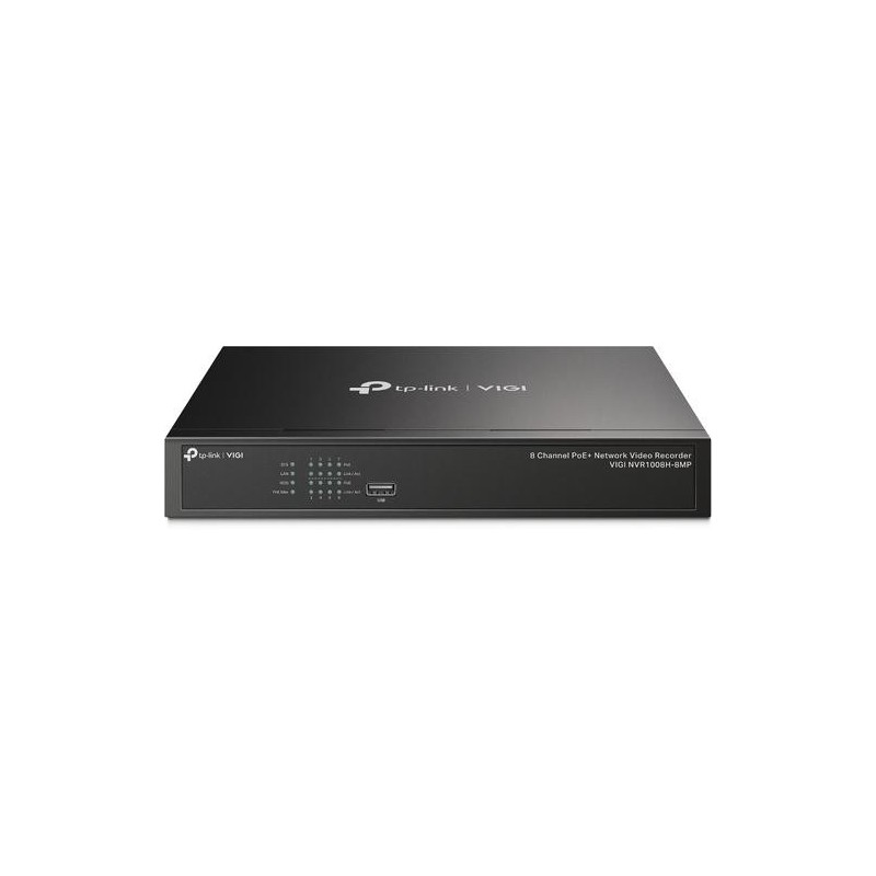 TP-Link VIGI NVR1008H-8MP Videoregistratore di rete (NVR) Nero