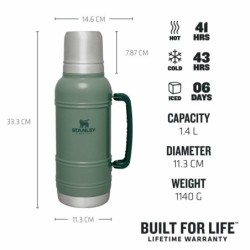 Thermos Stanley The Artisan 1 L Verde Nero