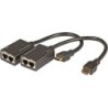 Extender HDMI Cat.5e/6 30 m, supporta 3D/1080p, HDCP