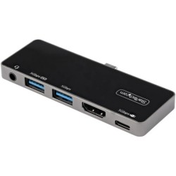 StarTech.com Adattatore Multiporta USB C a HDMI 4K 60Hz, Hub USB 3.0 