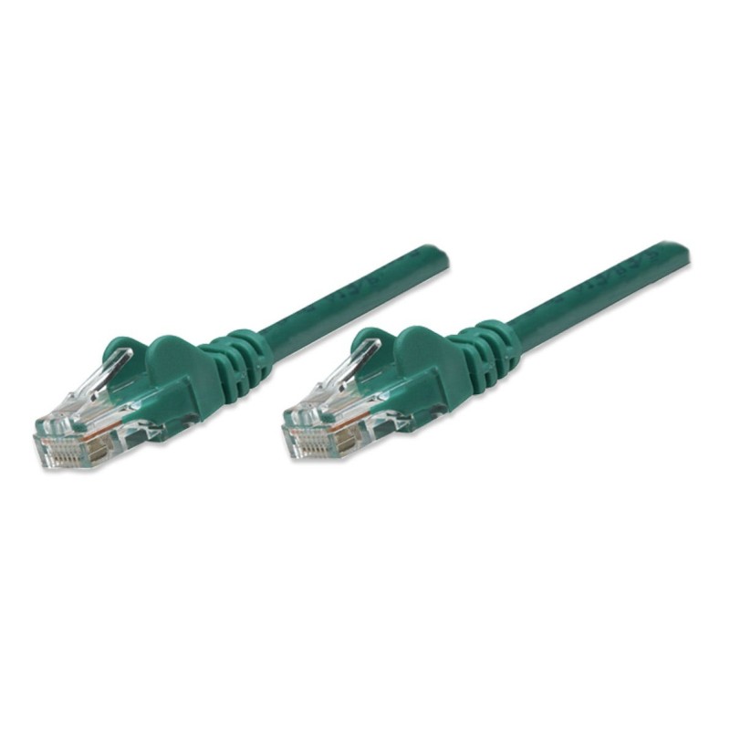 Intellinet Cat5e, 0.45m cavo di rete Verde 0,5 m U/UTP (UTP)