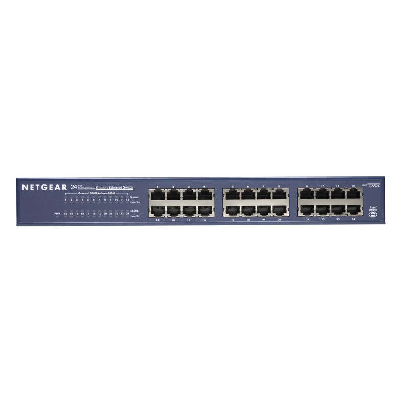 NETGEAR JGS524 Non gestito Gigabit Ethernet (10/100/1000) Blu