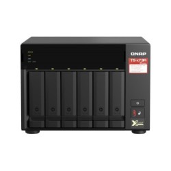 NAS assemblato QNAP Tower TS-673A-8G 60TB (6x10TB) con HDD WD Red PRO