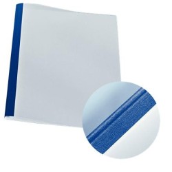 Cartelle con rilegatura termica LEITZ lino 1,5 1,5 mm blu 25 pezzi