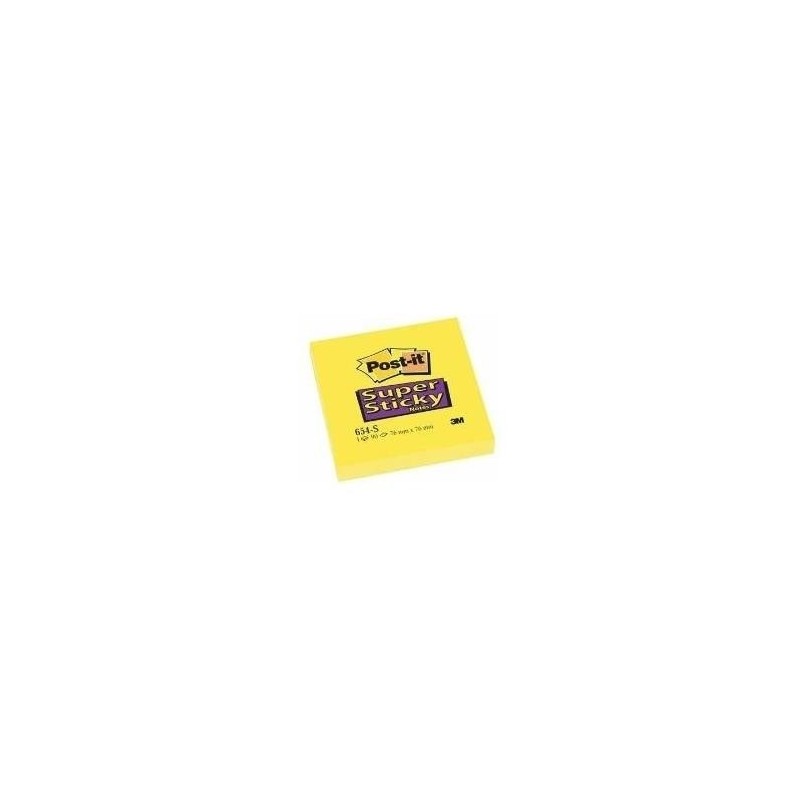 Note Adesive Post-it Super Sticky 90 Fogli 76 x 76 mm Giallo 6 Pezzi