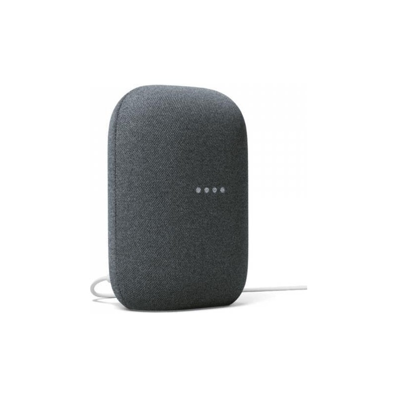 Nest Audio - Google Assistant - - Rectangle - Charcoal - - Plastic -