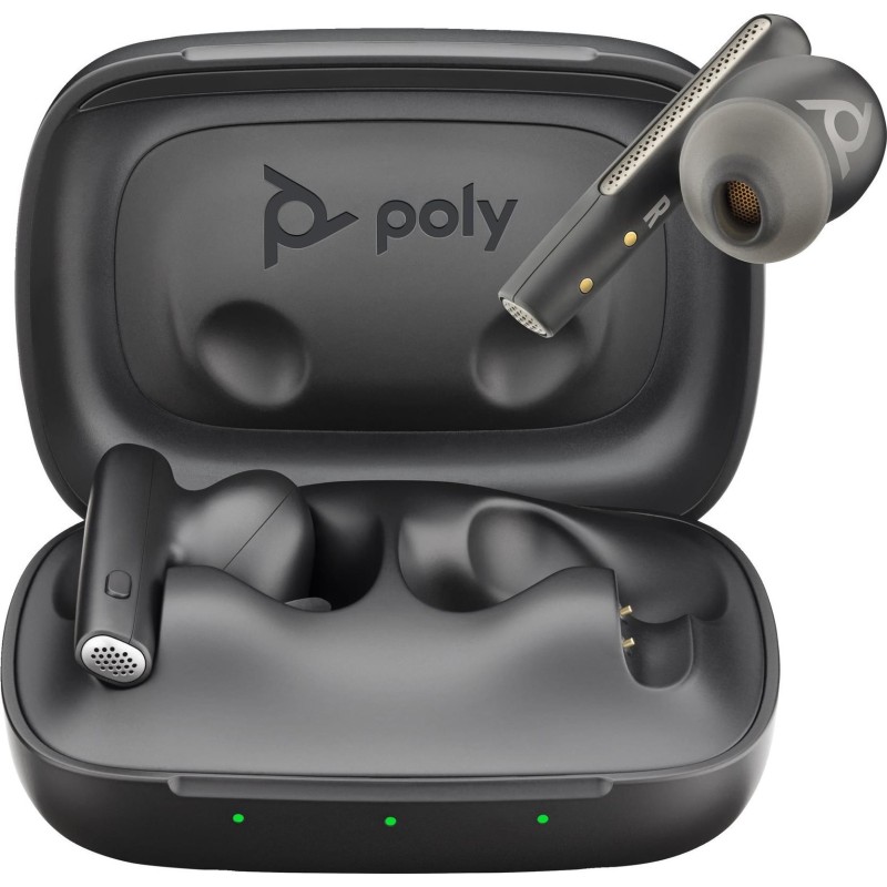 POLY Auricolari neri Voyager Free 60 UC + Adattatore BT700 USB-C + Cu