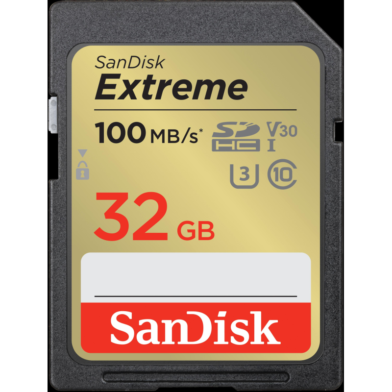 Extreme 32GB SDHC 100MB/s UHS-I 2pk