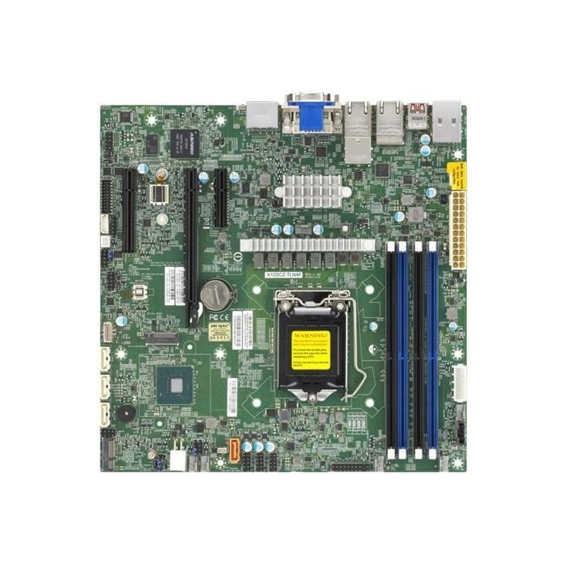 Server MB LGA1200/mATX/2x10Gbs X12SCZ-TLN4F bulk - Scheda madre - Int