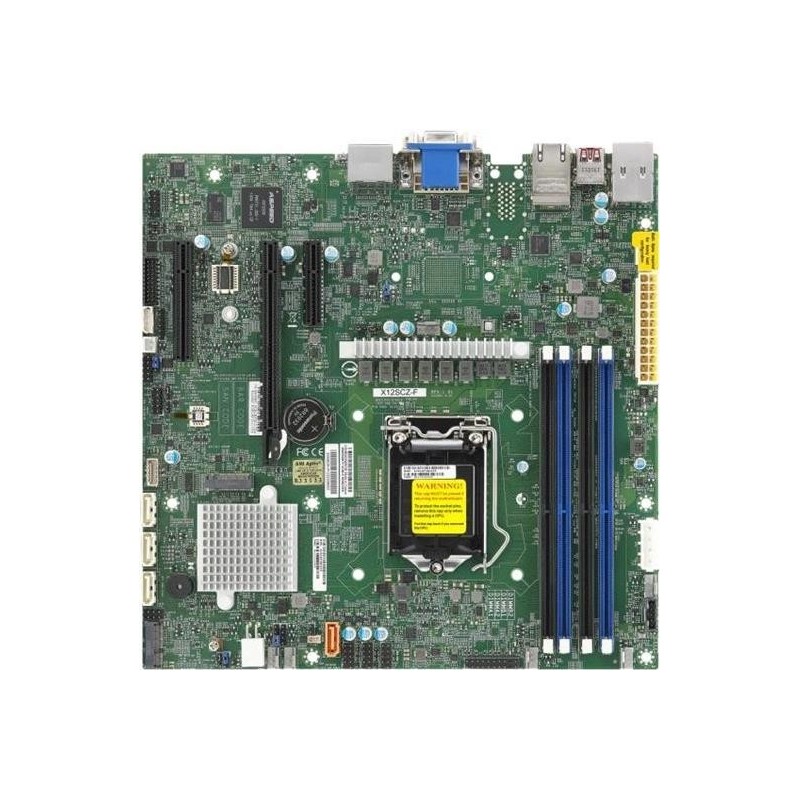 Supermicro MBD-X12SCZ-F-B X12SCZ-F,Micro ATX,Comet Lake PCH W480,LGA1