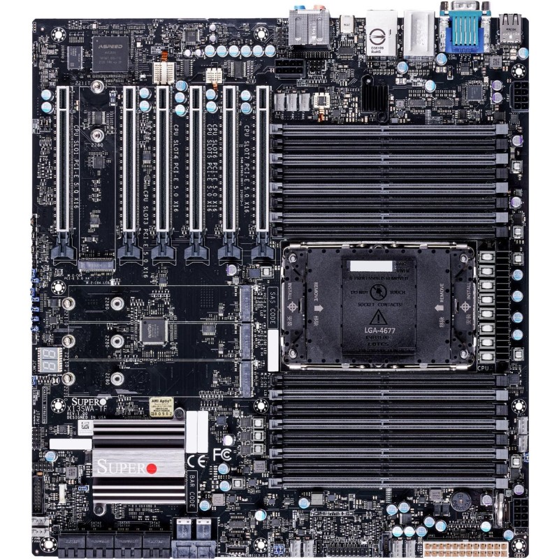 Presa scheda madre E-ATX Supermicro MBD-X13SWA-TF-O 4677 W790