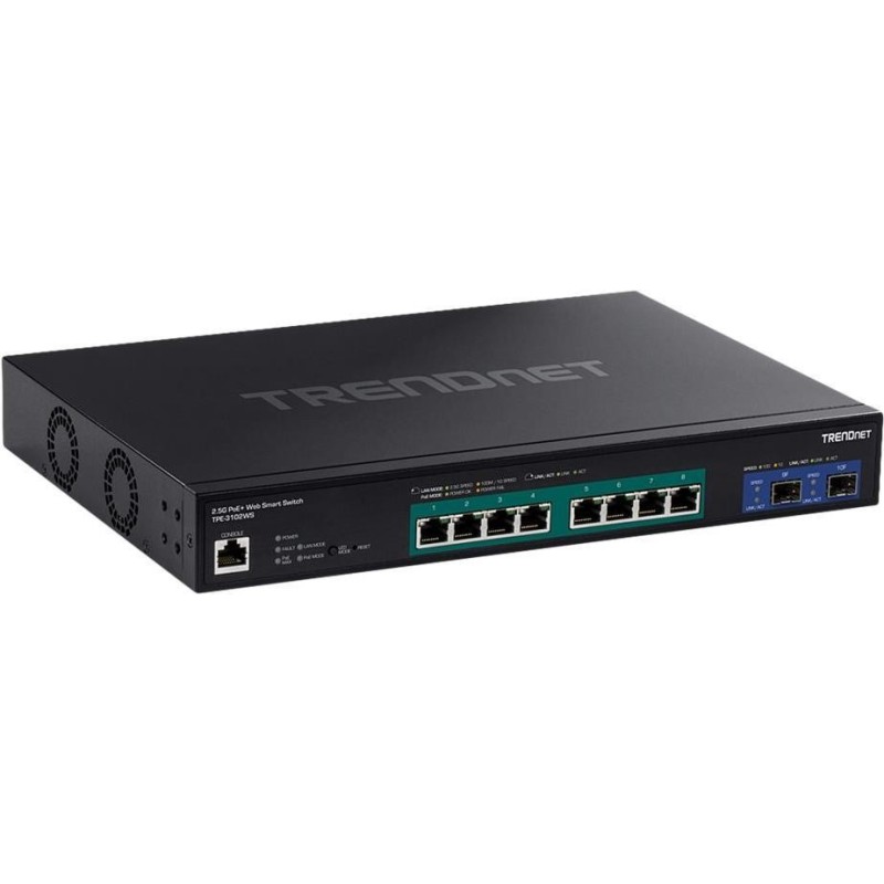 10-PORT 2.5G WEB SMART POE+ - SWITCH WITH 10G SFP+ SLOTS