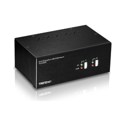 Trendnet TK-240DP switch per keyboard-video-mouse [kvm] Nero (2-PORT 