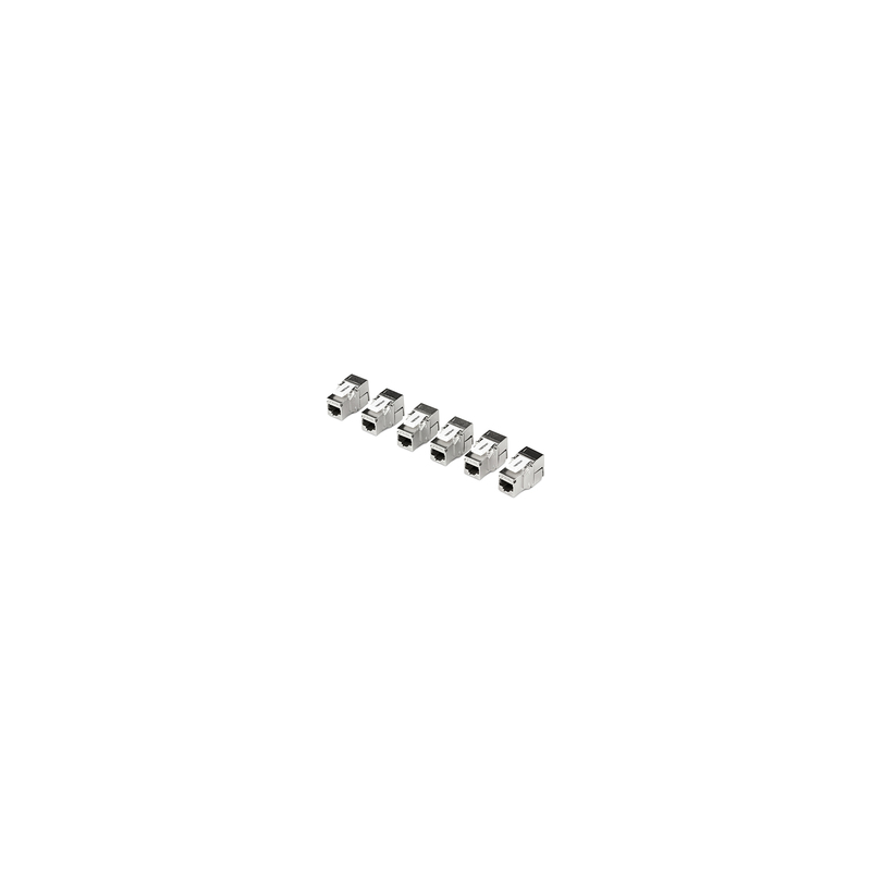 6 PACK CAT6A KEYSTONE JACK