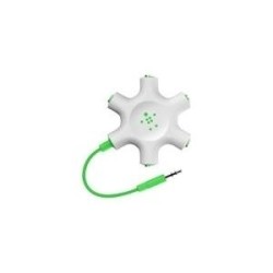 Belkin F8Z274BT splitter audio Verde, Bianco