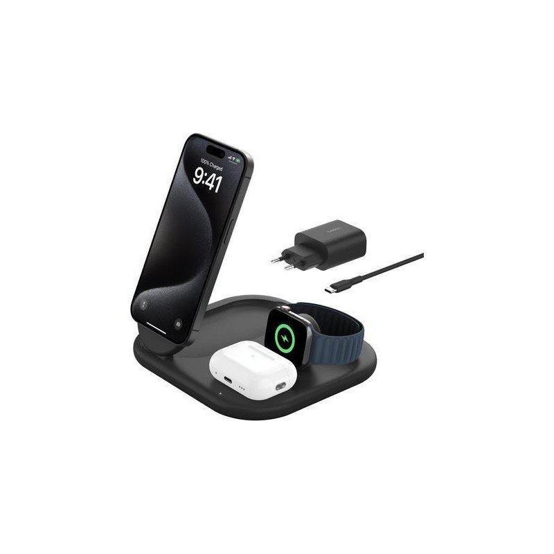 WIRELESS BOOSTCHARGE QI2 - MAGNETIC 3-IN-1 CHARGING STATION