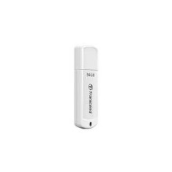 TRANSCEND 64GO CL&Atilde; USB 2.0 - BLANC