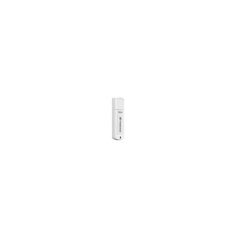 TRANSCEND 64GO CL&Atilde; USB 2.0 - BLANC