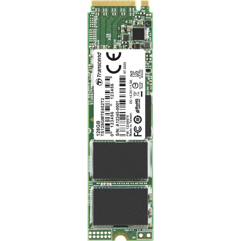 Transcend MTE652T2 M2 128 GB PCI Express 31 3D TLC NAND NVMe 128GB