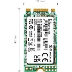 TRANSCEND SSD 1TB M.2 2242 SATA3 read/write:550/500,IOPS:55000/72000