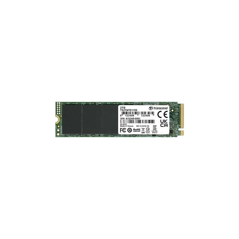 TRANSCEND SSD 1TB M.2 2280 PCIe PCIe Gen3x4, NVMe, TLC, DRAM-less