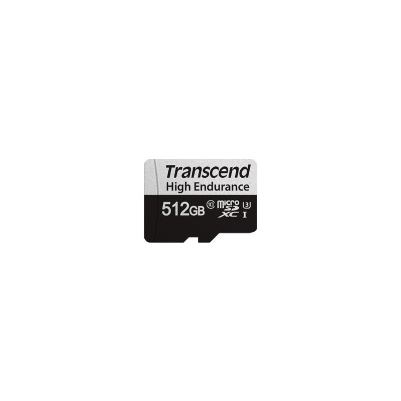 SD-Card micro 512GB TRANSCEND bis 100/60MB/s s,w/adapter,UHS-I U3