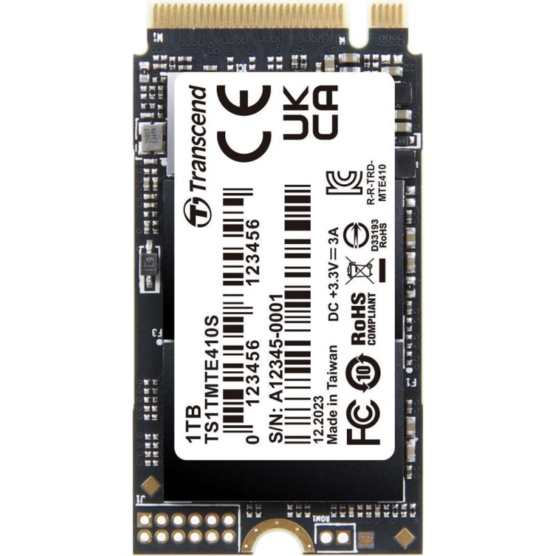 Transcend PCIe SSD 410S M.2 1 TB PCI Express 4.0 3D NAND NVMe (1TB M2