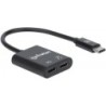 Manhattan 153348 cavo per cellulare Nero 0112 m USB-C TO USB-C/USB-