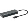 Manhattan 168410 hub di interfaccia USB tipo-C 5000 Mbit/s Nero (USB-