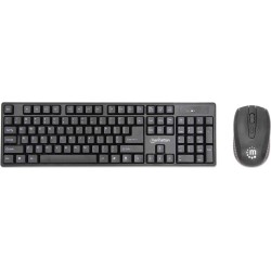 Manhattan 179492 tastiera Mouse incluso RF Wireless QWERTY Tedesco Ne