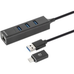 Manhattan 180894 hub di interfaccia USB 3.2 Gen 1 [3.1 Gen 1] Type-A 