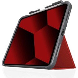 STM Dux Plus Case f&uuml;r Apple iPad 10,9&quot; (2022) rot/transparent