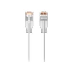 Ubiquiti UACC-Cable-Patch-EL-0.15M-W-24 cavo di rete Translucent, Bia