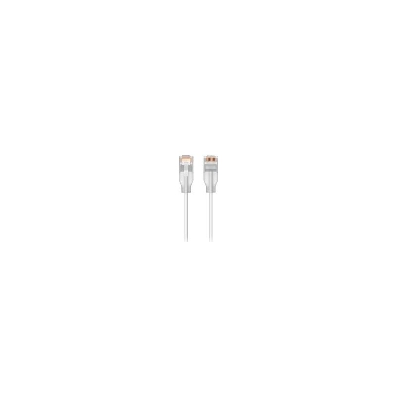 Ubiquiti UACC-Cable-Patch-EL-0.15M-W-24 cavo di rete Translucent, Bia