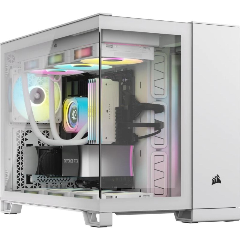 Corsair 2500X RGB Micro Tower Bianco (Corsair 2500X RGB Dual Chamber 