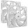 Corsair RS140 PWM 14cm Case Fans [2 Pack], Magnetic Dome Bearing, Dai