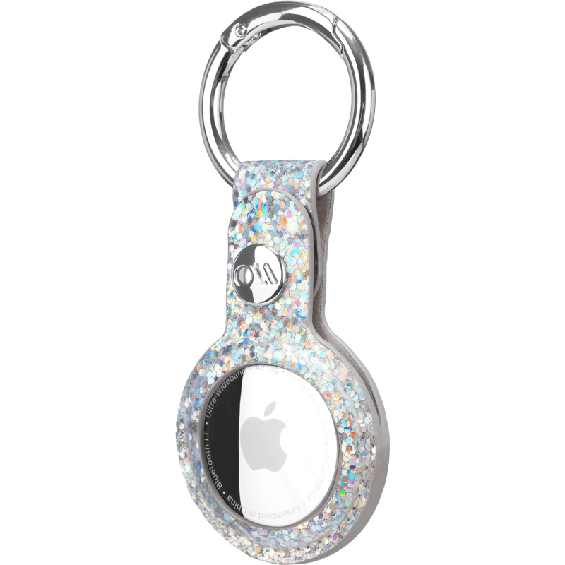 case-mate Clip Ring Schl&uuml;sselanh&auml;nger Apple AirTag silber/sparkle