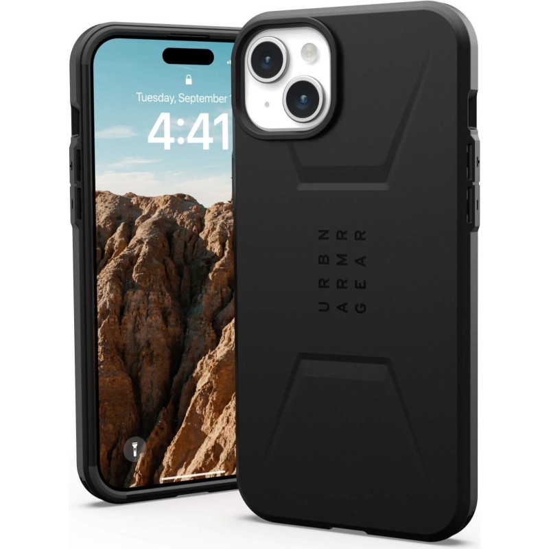 UAG Civilian Series Beskyttelsescover Sort Apple iPhone 15 Plus